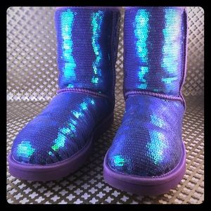 SOLD Authentic UGG Purple Sparkles Boots Rare SOLD